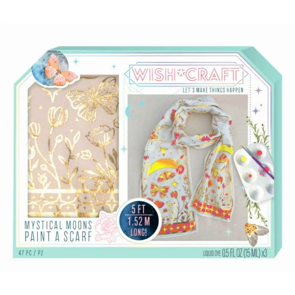 WishCraft Mystical Moons Paint a Scarf Kit