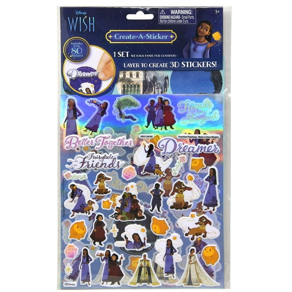 Wish Create A Sticker in polybag- 6 PACK