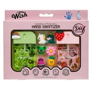 Wish Diy Charm Hand Sanitizer Spary Travel Size Spray 2-Pack Gift Box 1.5 FL OZ (45ML) Each, Dragonfruit, Coconut Cream, Golden Citrus,Cucumber,Sweet Guava Hydrating and Moisturizing