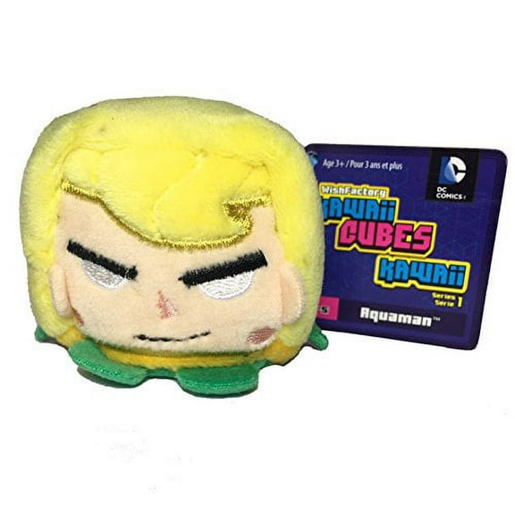 Wish Factory Kawaii Cube DC Comics Aquaman Plush, Small