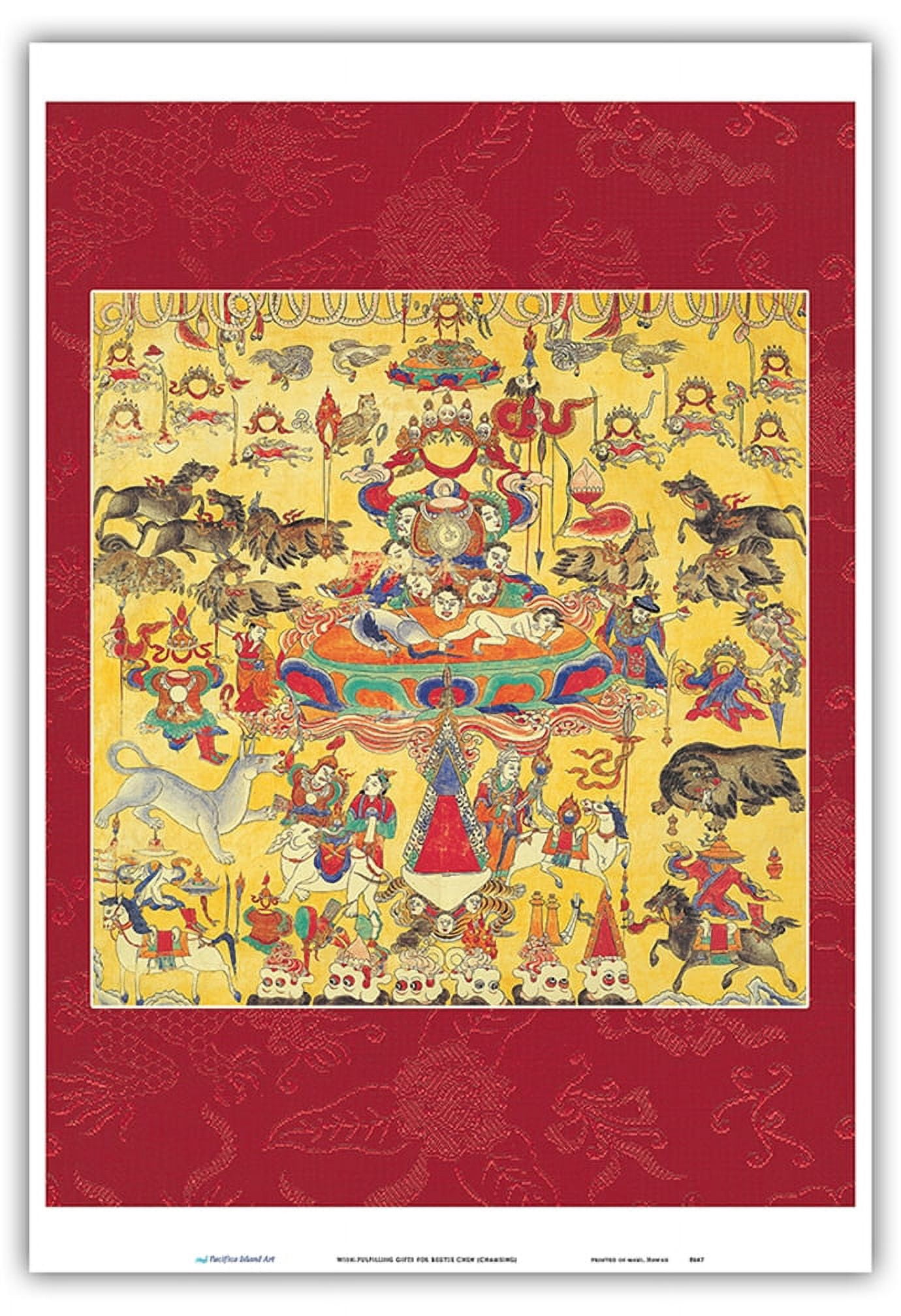 Wish-Fulfilling Gifts for Begtse Chen (Chamsing) - Vintage Tibetan ...