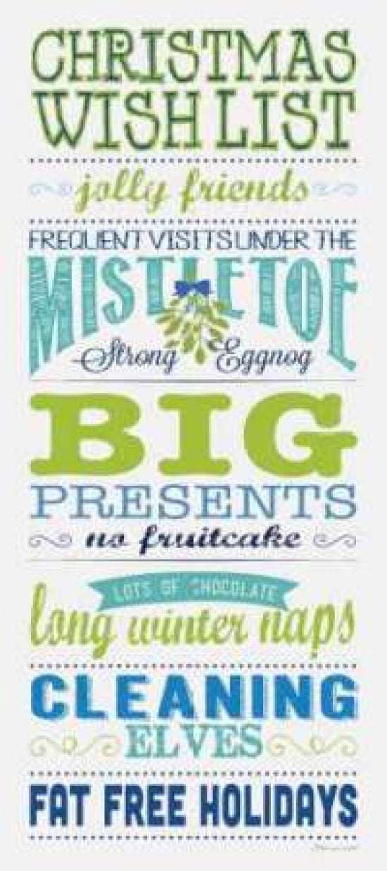 Wish List Canvas Art - Stephanie Marrott (10 x 20)