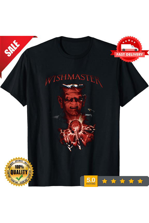 Wish Master T-Shirt, Horror Movie Tee, 90s Cult Classic Shirt, Horror Movie Gift, NEW INSTOCK-TH82027
