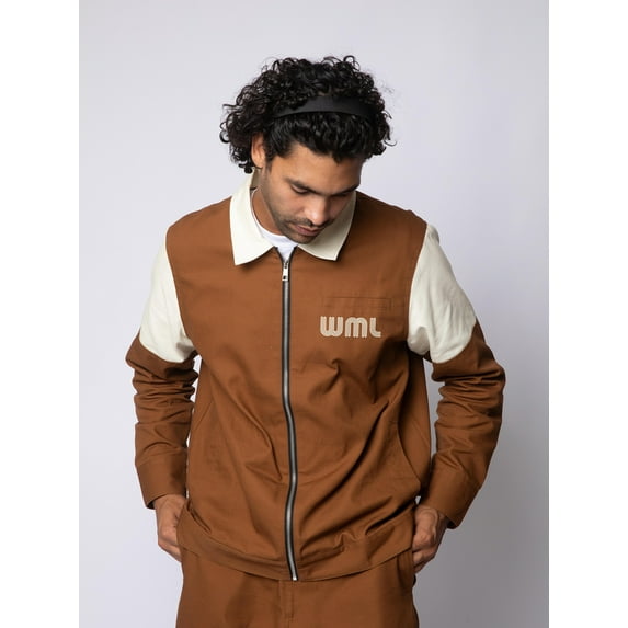 Wish Me Luck Men's Dreamer's Graphic Print Workwear Style Jacket, Sizes S-3XL