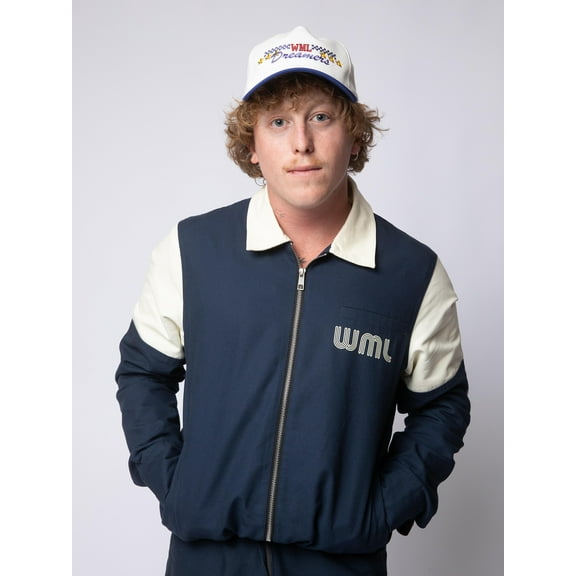 Wish Me Luck Men's Dreamer's Graphic Print Workwear Style Jacket, Sizes S-3XL