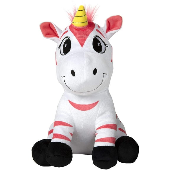 Wish Me Pets - Light Up LED Plush Stuffed Animals - Aliel Pink Striped Zoonicorn