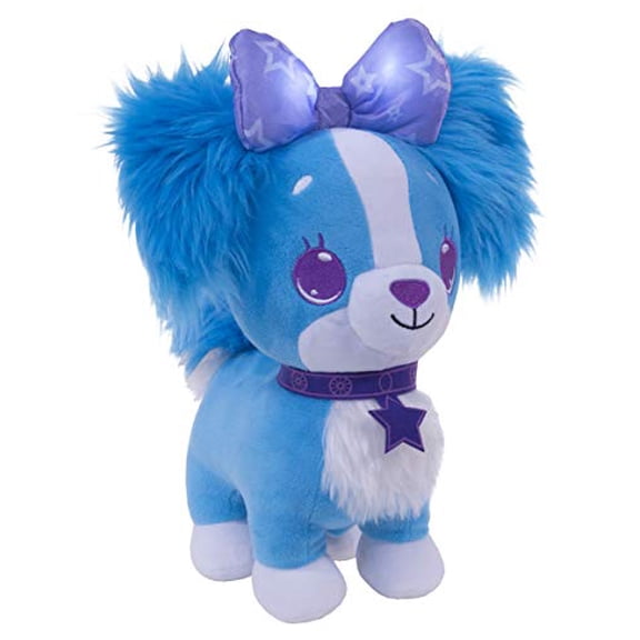 Wish Me Puppy with Blue Fur, Purple Bow & Collar