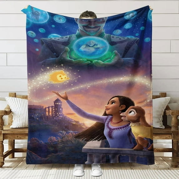 Wish Movie 2023 Anti Pilling Flannel Blanket Gifts for Fans Lover Girls Boys Women Present Hoodie Him Bed 60"x80"