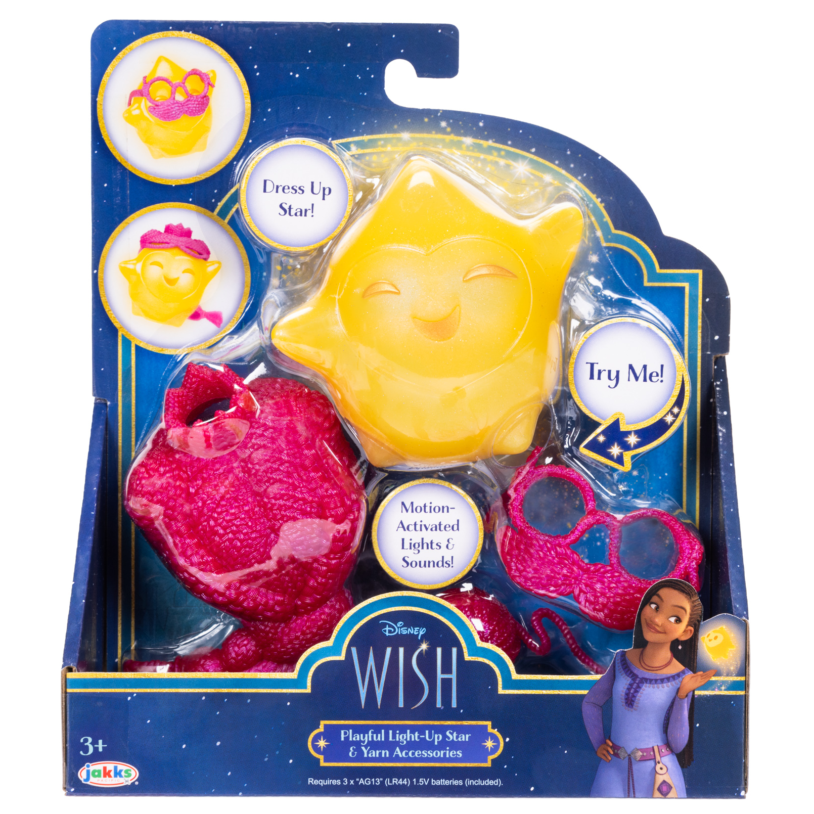 Wish Playful Light-Up Star, Yarn Accessories, Doll