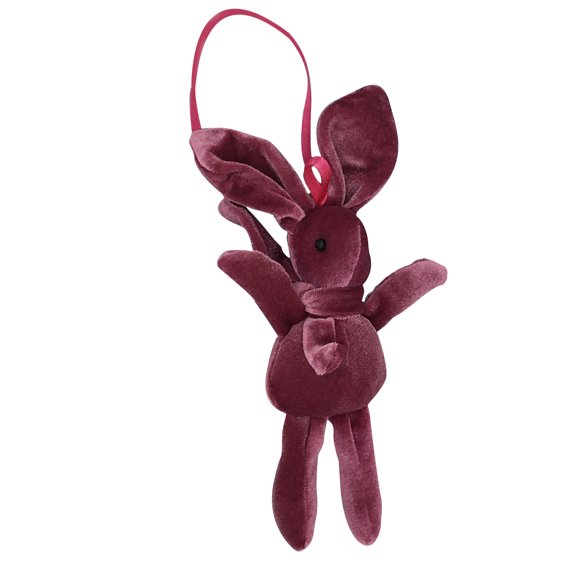 Wish Rabbit Plush Pendant Doll Flower Bouquet Accessory Gift for Valentine's Day Home Decor Soft Stuffed Animal Hanging Ornament