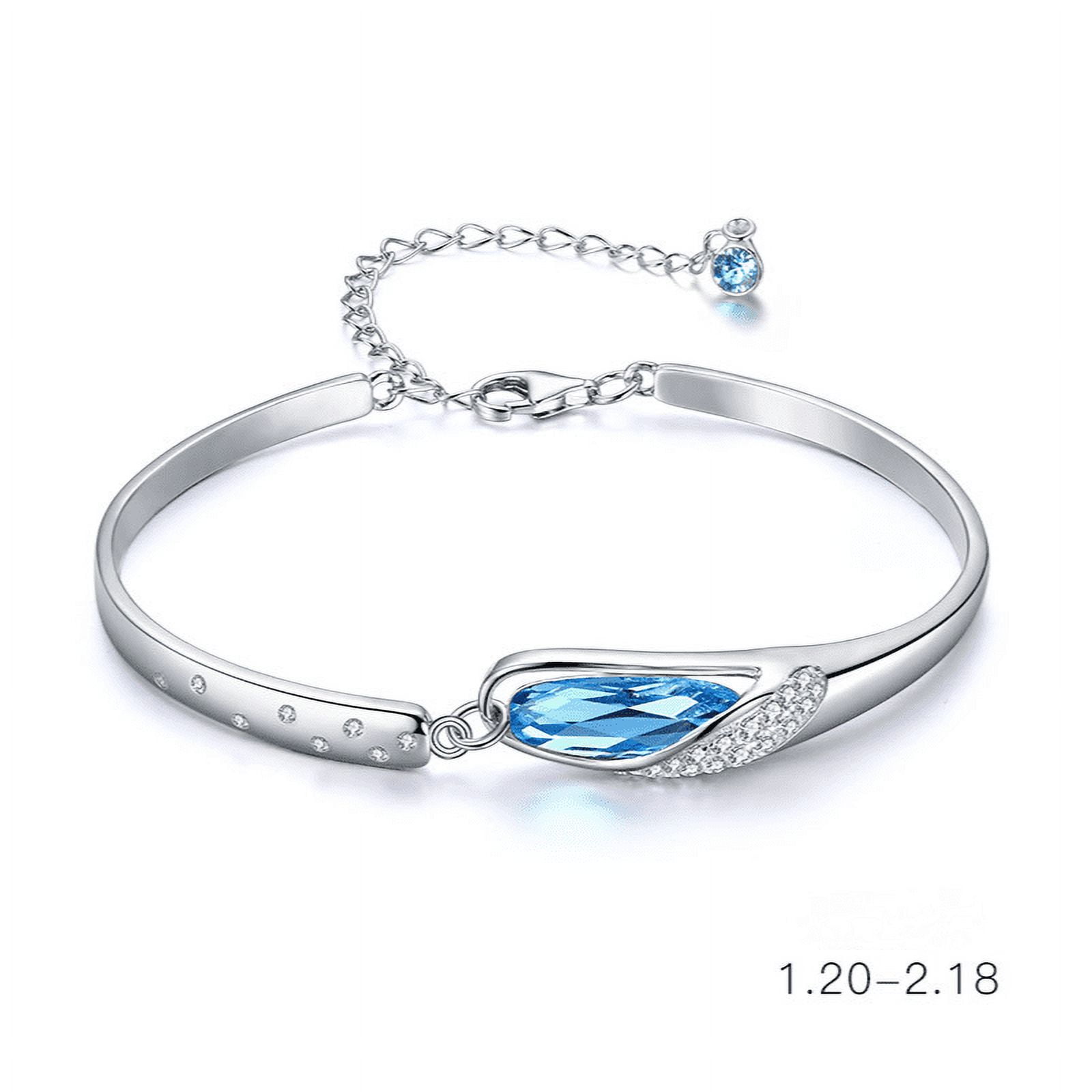 TBalance AQUARIUS Clear Quartz Crystal Healing Bracelet - Clear | Garmentory