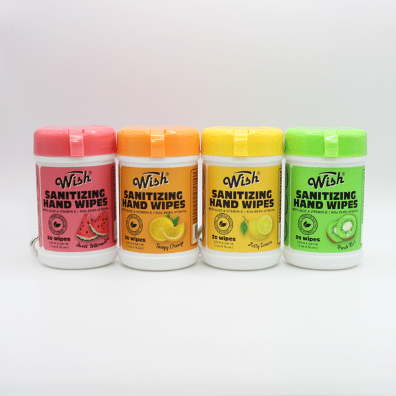 Wish Sanitizing Hand Wipes 4PK