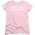 thumbnail image 1 of - Wish These Were Brains - Women's Short Sleeve Shirt - Small, 1 of 2