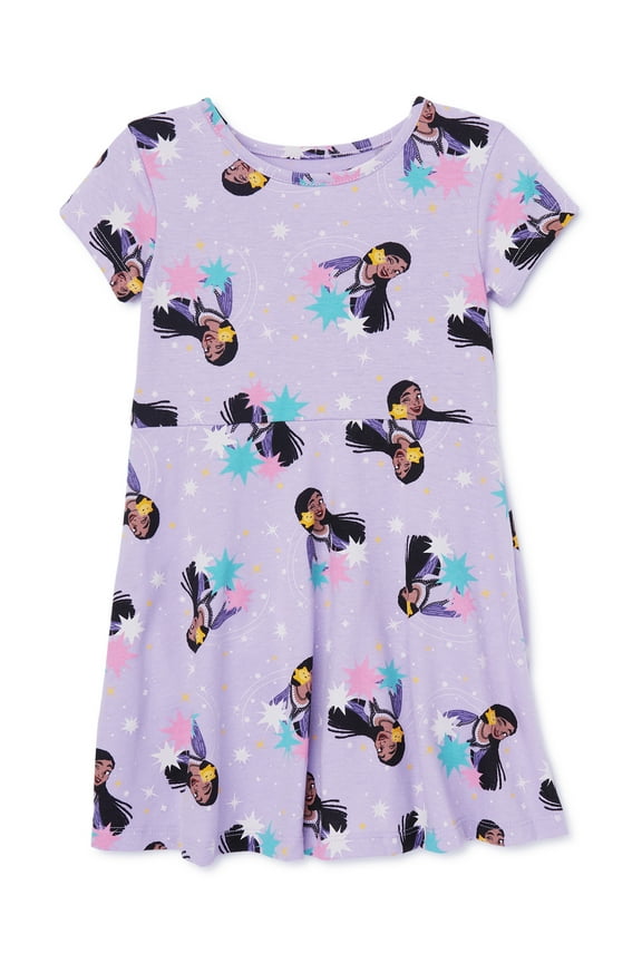 Wish Toddler Girl Print Skater Dress, Sizes 12M-5T