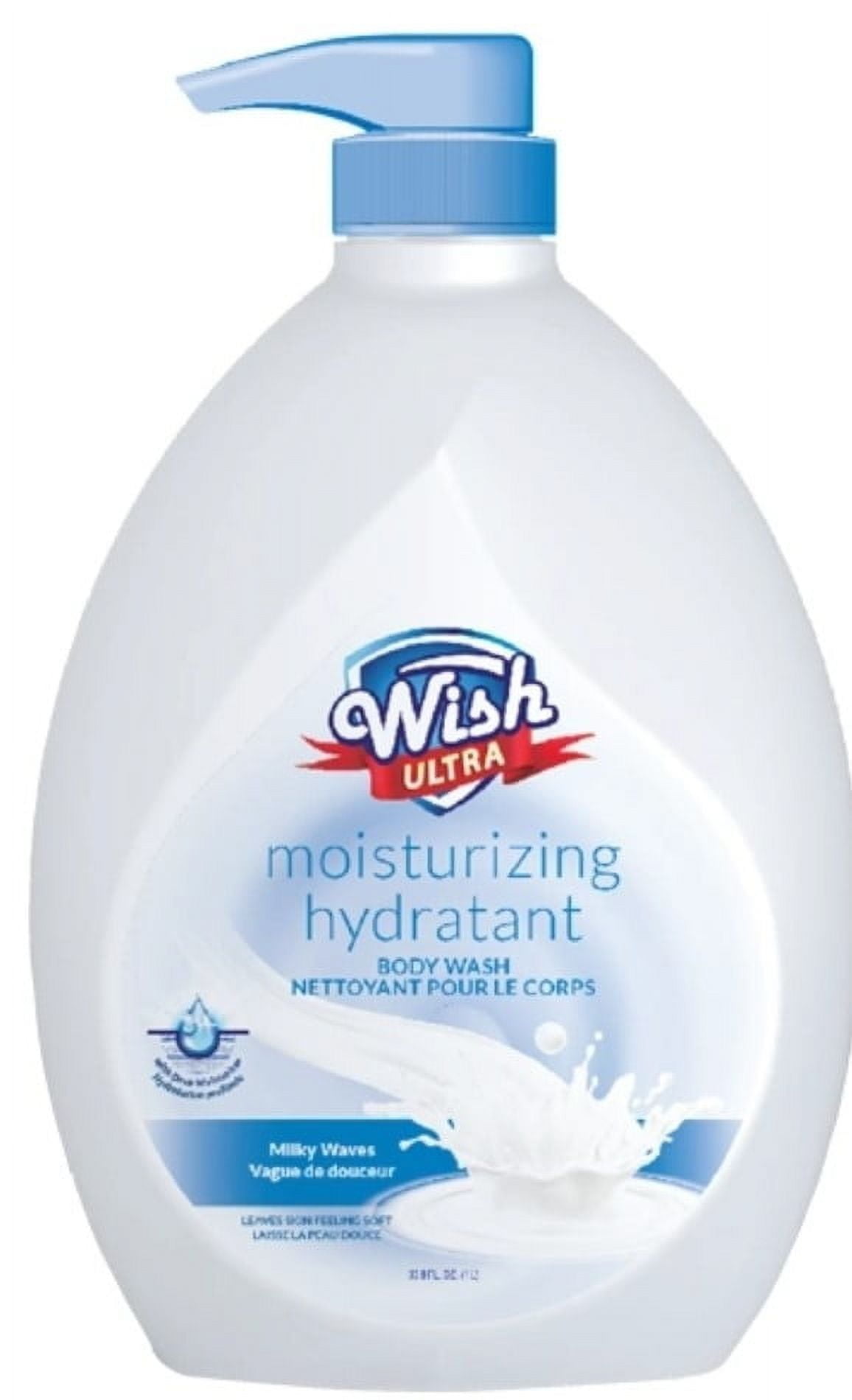 Wish Ultra Body Wash 33.8oz W/Pump Milky Waves - Walmart.com