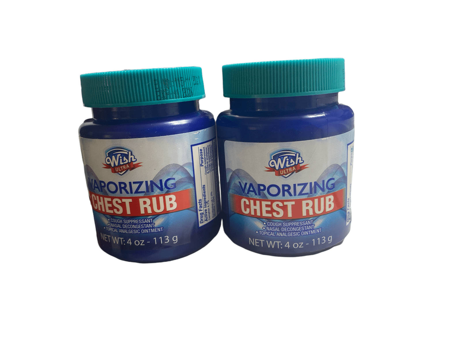 Wish Ultra Vaporizing Chest Rub, Cough Suppressant & Nasal Decongestant