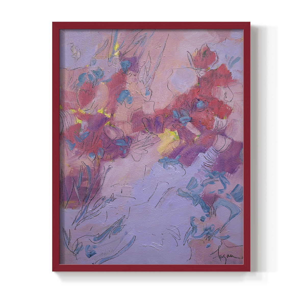 Wish You Well Framed Print - Solid Wood in Single Picture Frame Solid Wood 2 Framed Print