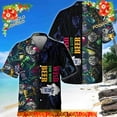 thumbnail image 1 of Wish You Were Beer Pabst Blue Ribbon Funny Hawaiian Shirt Beach Lovers Gift, 1 of 3
