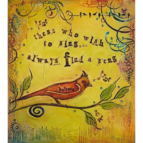 Wish to Sing Poster Print by Carolyn Kinnison11831C