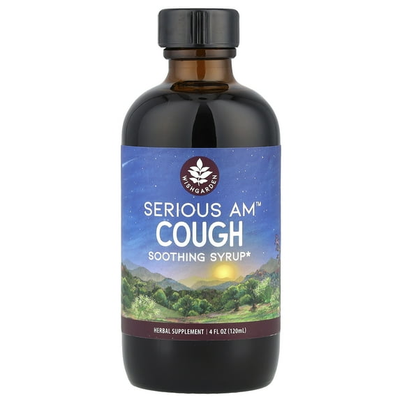 WishGarden Herbs Serious AM™ Cough, Soothing Syrup, 4 fl oz (120 ml)