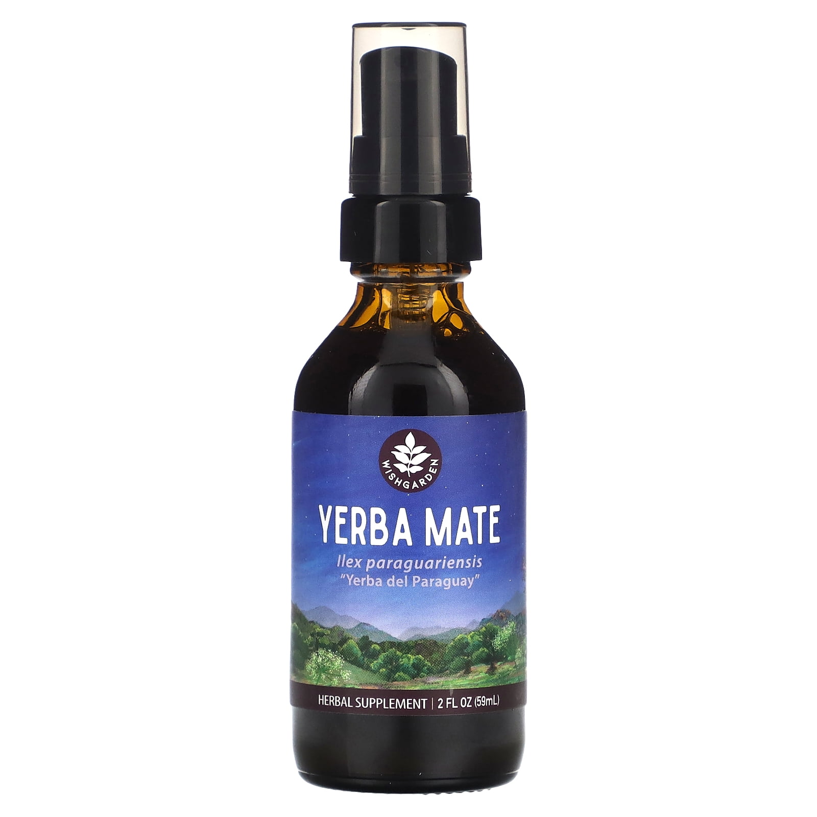 WishGarden Herbs Yerba Mate, 2 fl oz (59 ml)