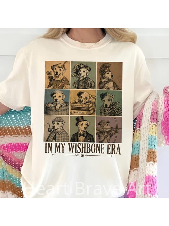 Wishbone Dog Shirt, Literary Dog Lover Shirt, In My Wishbone Era Sweater, Literary Dog Lover, Jack Russell Bookworm Shirt, 90s TV Fan Gift
