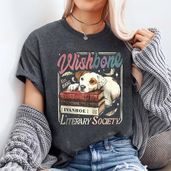 Wishbone Literary Society T-shirt Sizes S-5XL