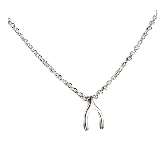 Wishbone Necklace with Adjustable Chain Perfect for Layering