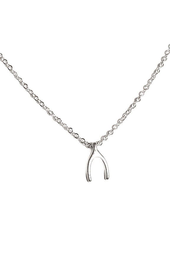 Wishbone Necklace with Adjustable Chain Perfect for Layering