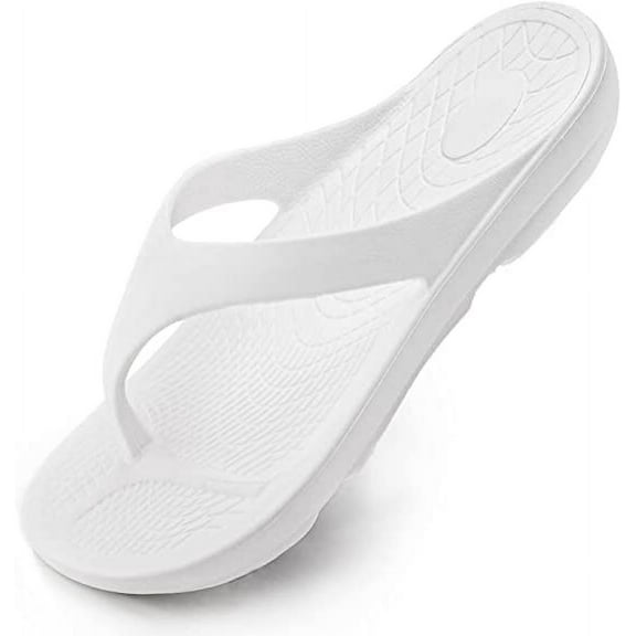 Wishcotton Women's Flip Flop Sandals Lightweight Thong Sandals Recovery Footwear, Ladies Soft Waterproof Beach Sandals, Anti Slip Shower Slides Slippers