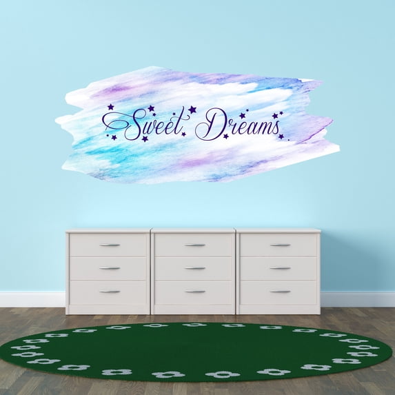 Wishes Wall Decals for Children Bedroom - Sweet Desires Dreams DIY & Creativity Boy Girl Bedroom Wall Sticker - Size: 30 In x 12 In