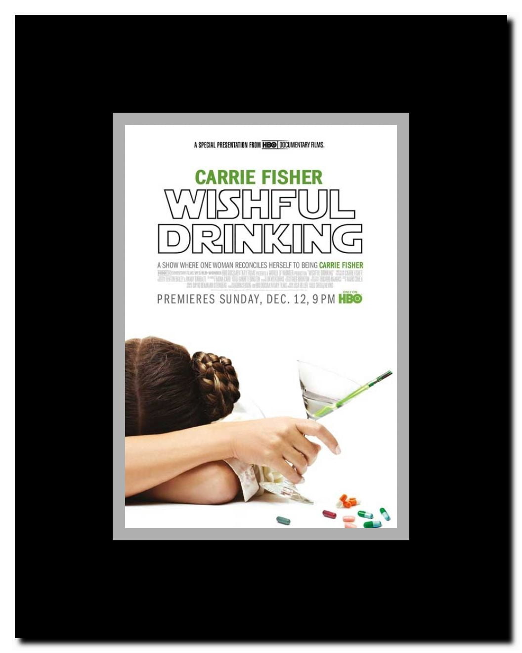 Wishful Drinking Framed Movie Poster