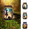 thumbnail image 1 of Wishing Bottle under $5! Xqxayjr Wishing Bottle Outdoor Decoration, Hanging Pendant with Psychedelic Design, Window Hanging Ornament for Garden and Patio, Colorful Sun Catcher for Outdoor Decor, 1 of 9