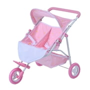 Wishing Stars Baby Doll Twin Stroller, Pink
