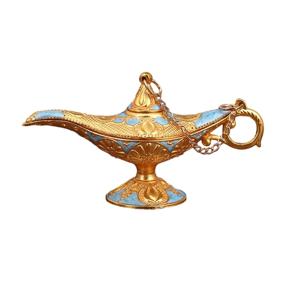 Wishing Tea Oil Pot Decoration Sparkling Vibrant Color Zinc Alloy Tea Pot Desktop Ornament Collection Arts Craft