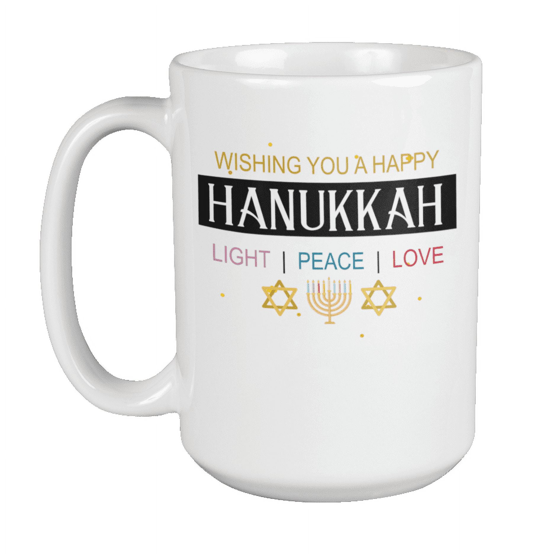 Peace Love Hanukkah 16oz Tumbler