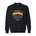 thumbnail image 1 of Wishing You Peace, Love, & Laughter in the New Year Festive Unisex Adult Crewneck Sweatshirt-Black-large, 1 of 4