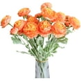 thumbnail image 1 of Wishrage 5PCS Artificial Ranunculus Flowers with Real Touch Stem Spray for Home Garden Decoration, 1 of 3