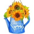 thumbnail image 1 of Wishrage Hello Summer Door Sign Farmhouse Sunflower Summer Decor Sign Welcome Summer Door Sign for Front Door Hanging Sign for Home Summer Decor Sign for Home Wall Farmhouse Living Room, 1 of 5