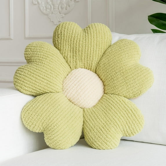 Wishrage Home Decor Flower Pillow, Flower Cushion, Reading Pillow and Leisure and Comfortable Pillow, Car Cushion