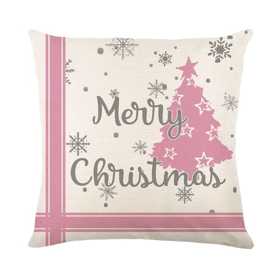 Wishrage Merry Christmas Throw Pillow Covers Snowman Pillow Covers Let It Snow Cushion Cases for Holiday Farmhouse Home Sofa Couch