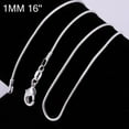 thumbnail image 1 of Wishwin Snake Chain Necklace, Sterling Silver, 16-24 in, (Women's), 1 of 6