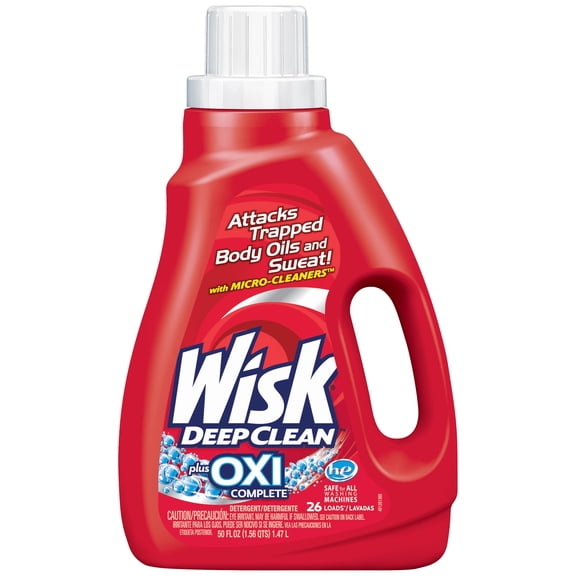 Wisk Deep Clean plus Oxi Complete Laundry Detergent 50 fl. oz. Jug
