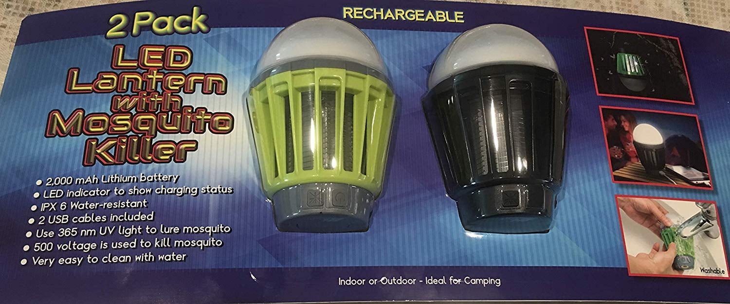 Wisley 2 Pack LED Lantern with Mosquito Killer