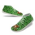 thumbnail image 1 of Wismoutput Barefoot Sneakers for Men Boys Green Hats Casual Shoes Walking Shoes for St. Patrick's Day Size 5.5-14, 1 of 7