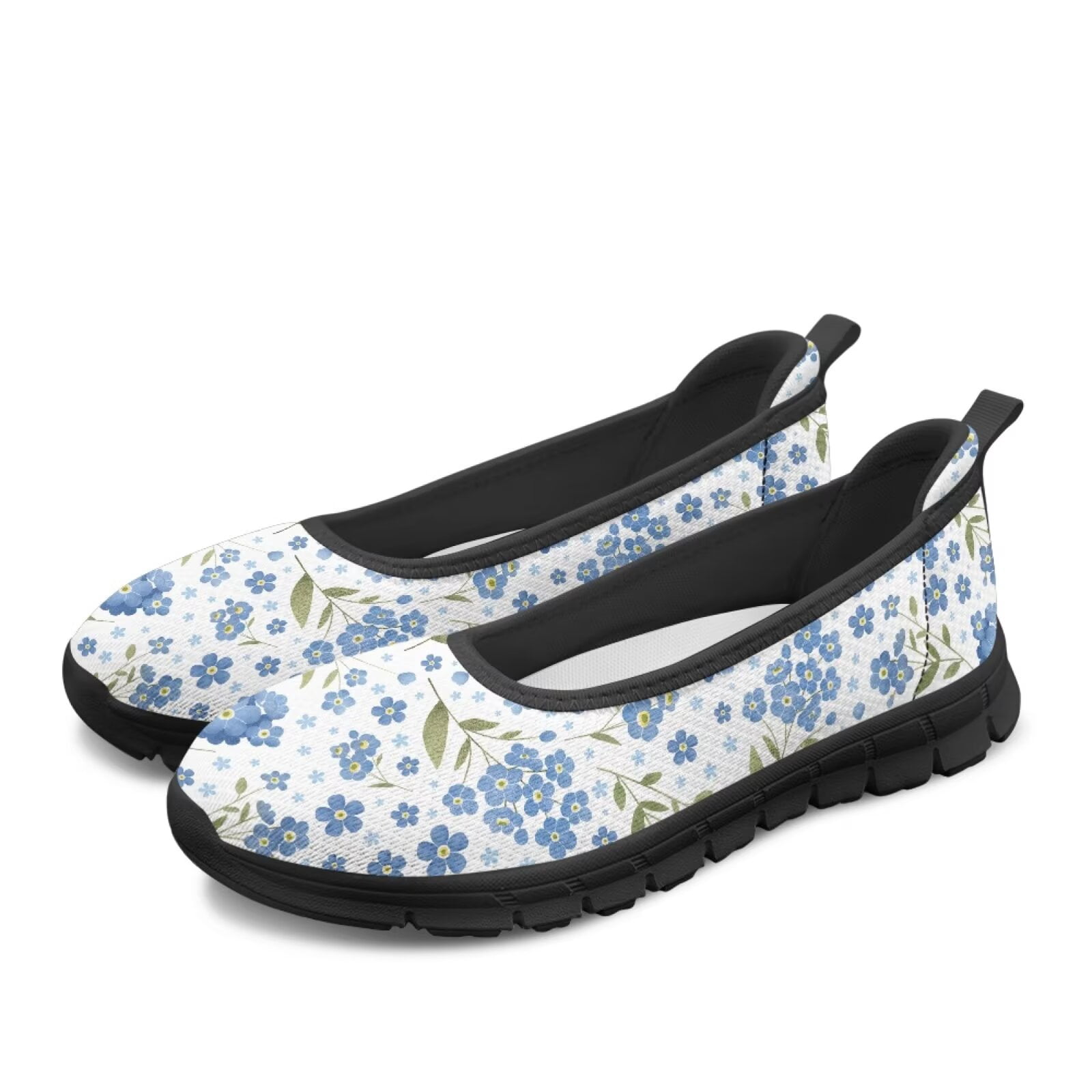 Flat Shoes Clear Blue