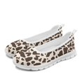 thumbnail image 1 of Wismoutput Brown Leopard Print Flats Slip-on Shoes for Women Breathable Comfortable Wear-Resistant Shoes Size 6-11, 1 of 7
