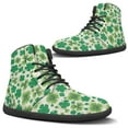 thumbnail image 1 of Wismoutput Four-Leaf Clovers Printed Shoes for Girls Women High-Top Barefoot Shoes for St. Patrick's Day Size 6-13.5, 1 of 7