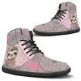 thumbnail image 1 of Wismoutput High-Top Barefoot Shoes with Cute Sloth Non-Slip Wear-Resistant Sneakers for Women Big Girls Size 6-13.5, 1 of 7
