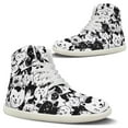 thumbnail image 1 of Wismoutput High-top Leather Barefoot Shoes Men Wide Toe Box Zero Drop Men's Barefoot Sneakers with Animal Pattern, 1 of 7